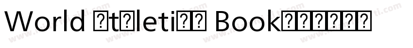 World Athletics Book字体转换